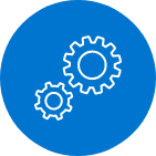 tech blue icon